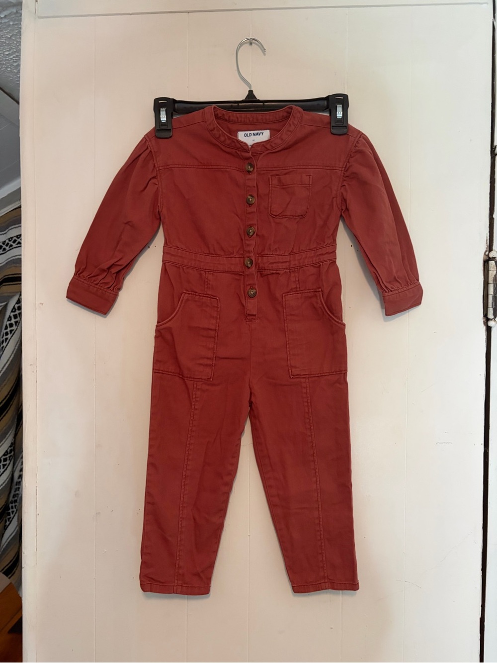 Old Navy Girls' Rusty Rose Utility Jumpsuit/boilersuit
